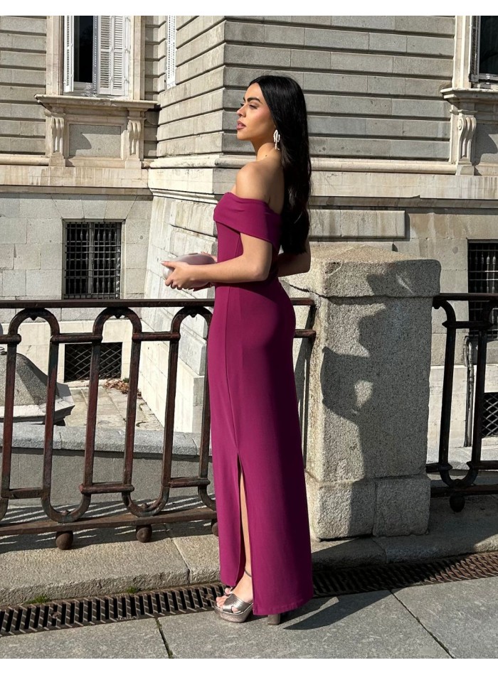 Robe longue de soirée pour invitée avec...