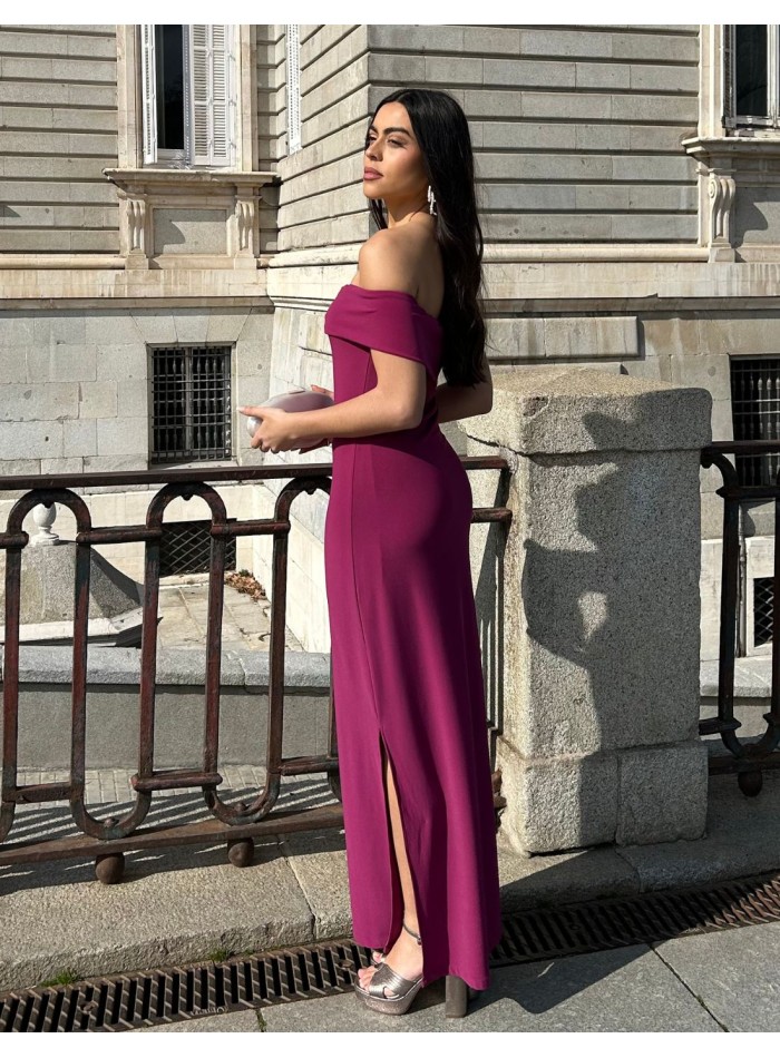 Robe longue de soirée pour invitée avec...