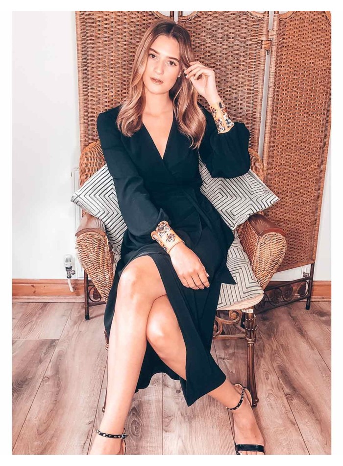 Dress with printed sleeves by CoCo VeVe