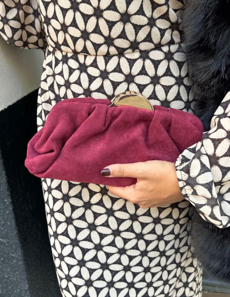 Bolso de fiesta de antelina para invitada