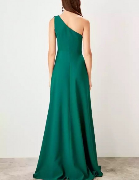 Asymmetric neckline maxi gown Lauren Lynn London - 3