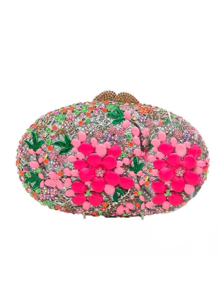 Clutch joya con cristales y esmalte invitada boda