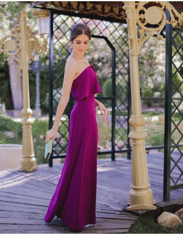 Vestido de fiesta largo con escote en V  - INVITADA PERFECTA 2