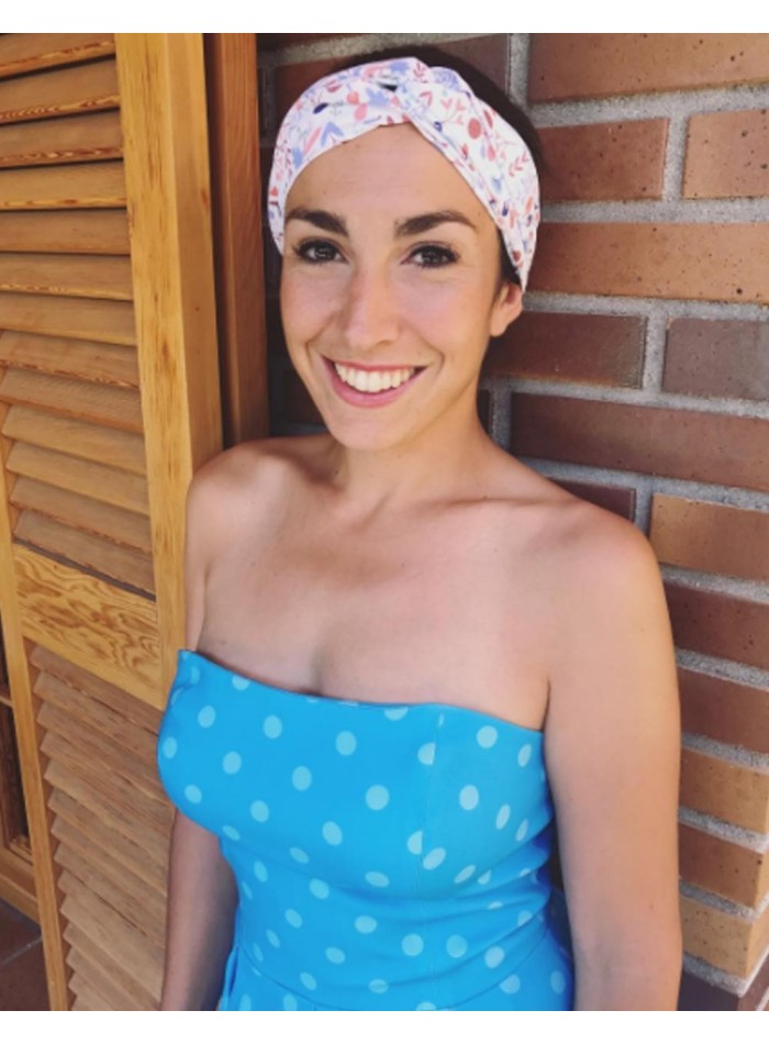 Strapless Polka-dot cocktail dress - Alma Obregón