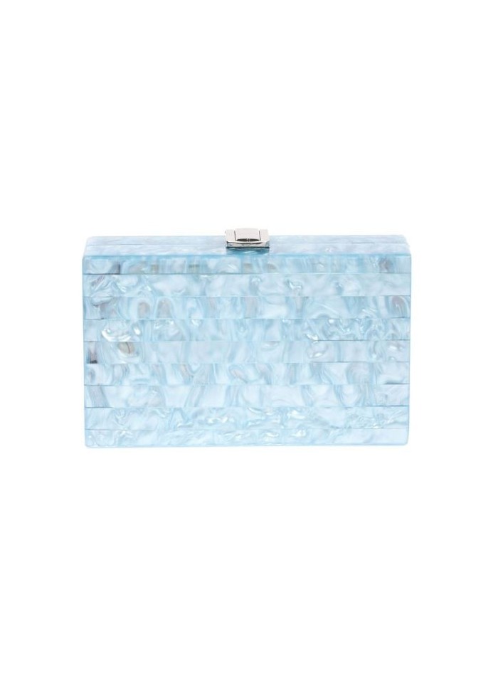 Bolso de fiesta nacarado rectangular dorado