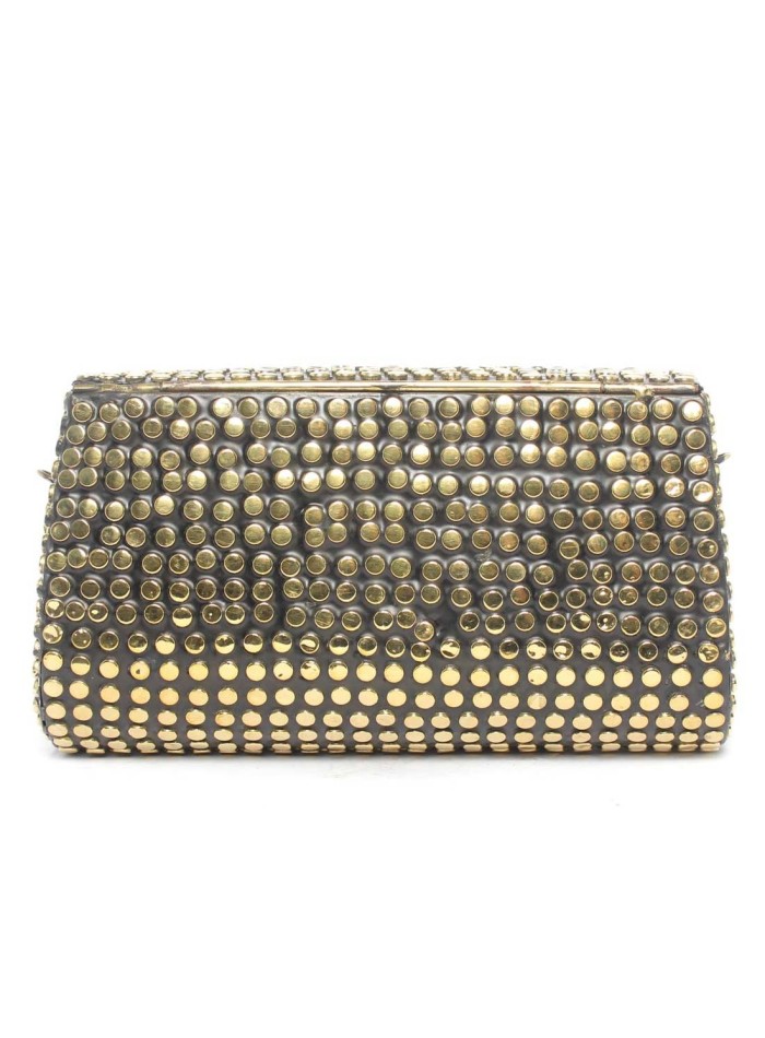 Bolso Cofre rectangular con abanicos