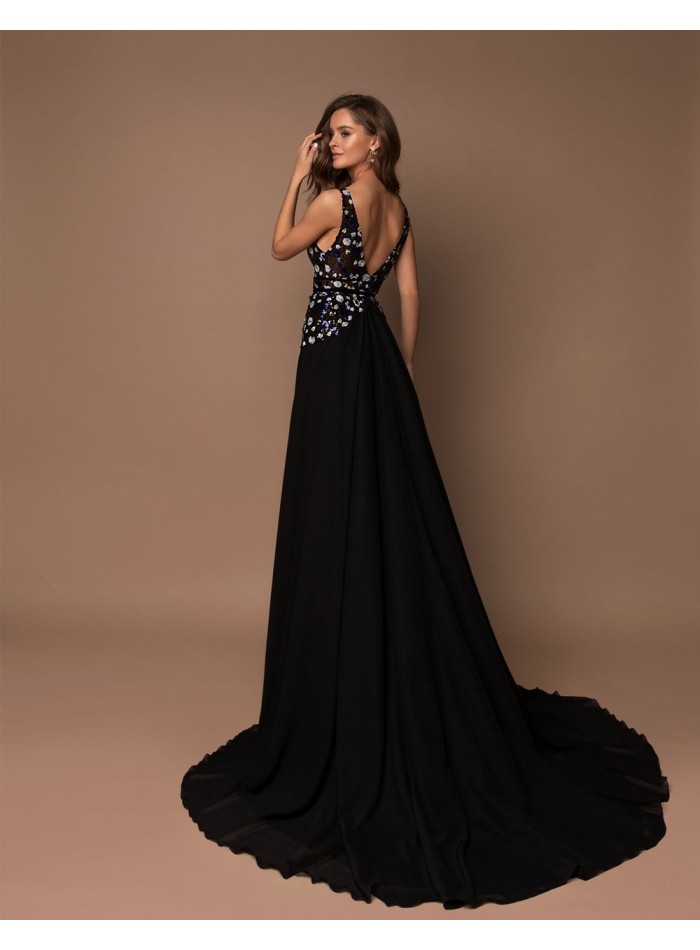 Long gown with with sequins bodice-2