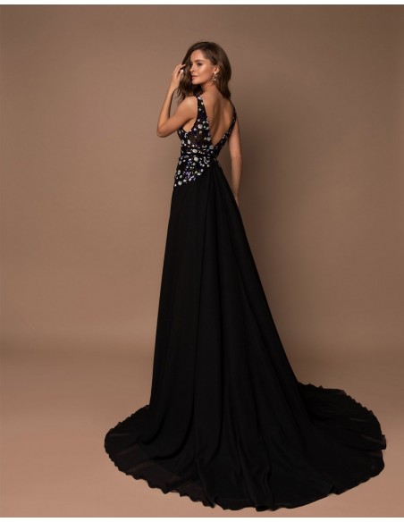 Long gown with with sequins bodice-2