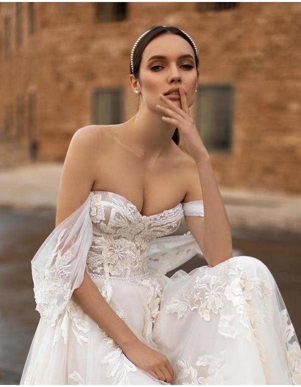 Diadema de perlitas para novia 2