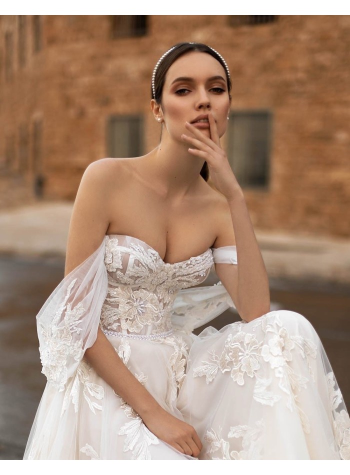 Diadema de perlitas para novia-1