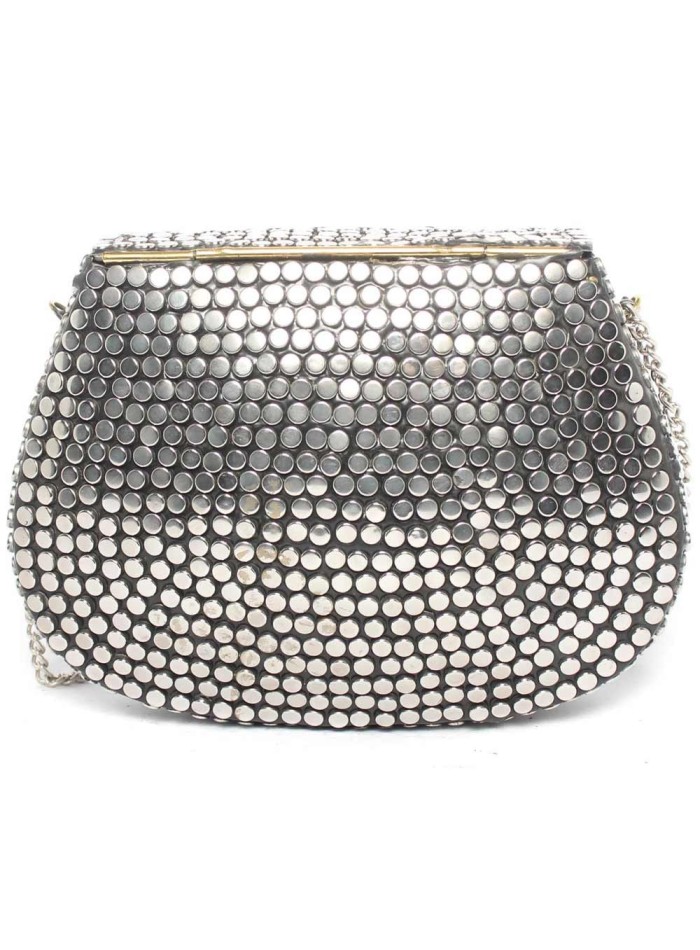 Bolso Cofre con piedras multicolor-3