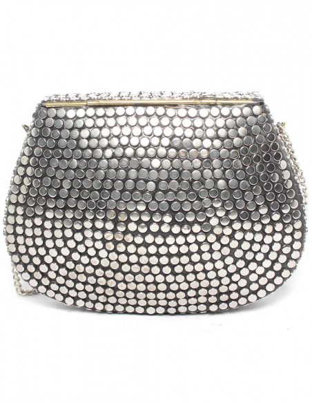 Bolso Cofre con piedras multicolor-3