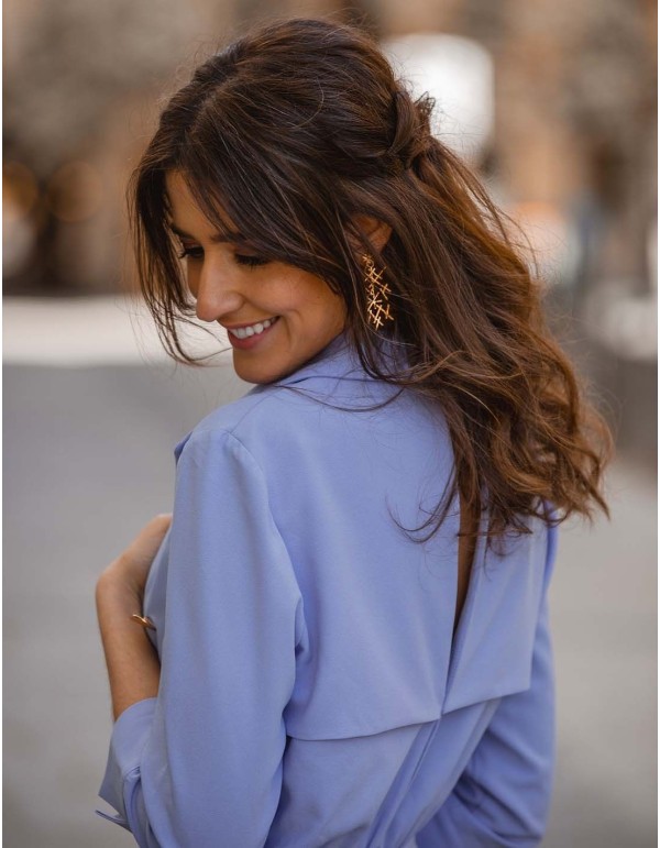 Vestido de cóctel con falda de flecos de invitada 2