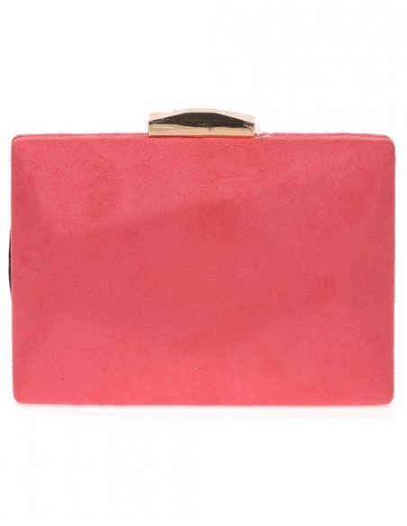 Bolso de antelina con cierre metalizado dorado Lauren Lynn London Accessories - 2