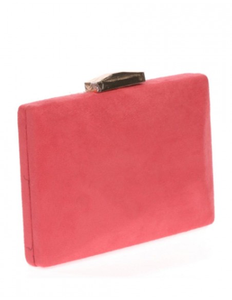 Bolso de antelina con cierre metalizado dorado Lauren Lynn London Accessories - 6 