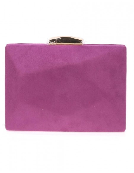 Bolso de antelina con cierre metalizado dorado Lauren Lynn London Accessories - 3 