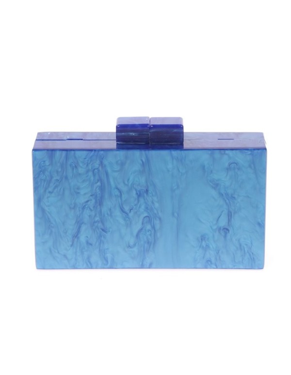 Bolso de fiesta nacarado azulón 2