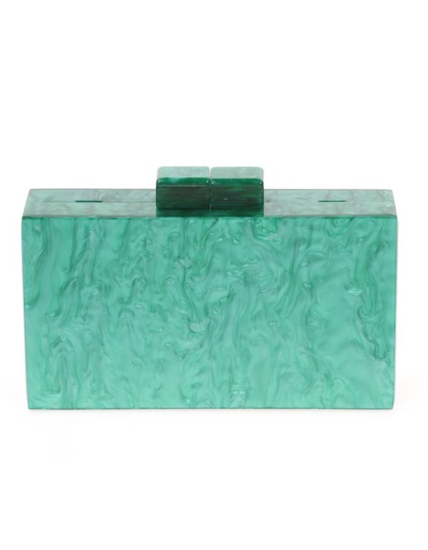 Bolso de fiesta nacarado verde