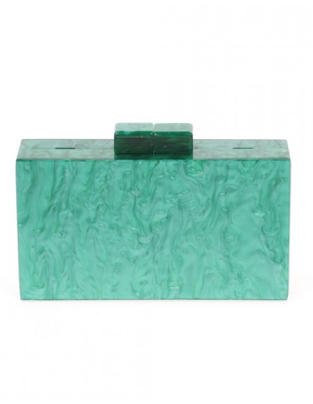 Bolso de fiesta nacarado verde