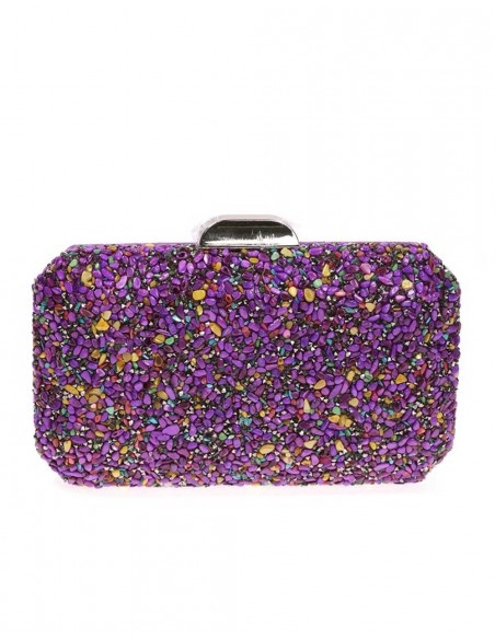 Bolso de fiesta de pedrería octogonal Lauren Lynn London Accessories - 8 