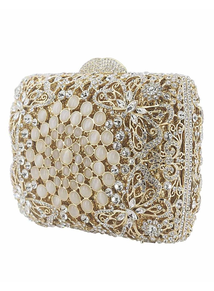 Bolso joya realizado con cristal de Swarovski y mariposas Lauren Lynn London Accessories - 2 