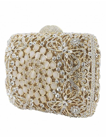 Bolso joya realizado con cristal de Swarovski y mariposas Lauren Lynn London Accessories - 2 