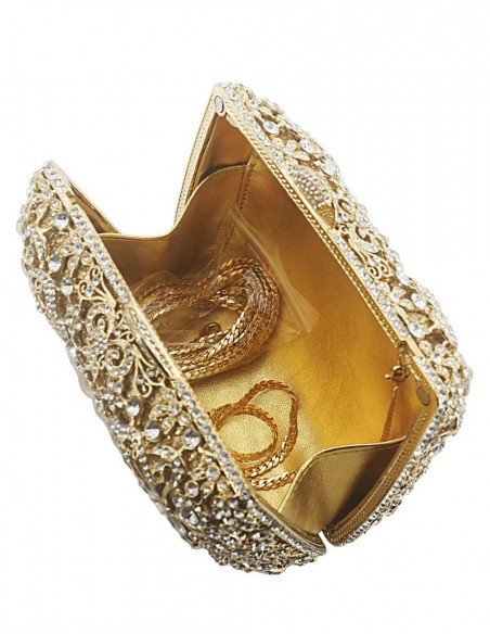 Bolso joya realizado con cristal de Swarovski y mariposas Lauren Lynn London Accessories - 5 