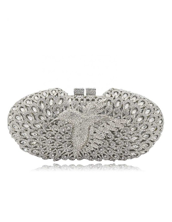 Bolso joya con pajarito y cristales de Swarovski Lauren Lynn London Accessories - 3  2