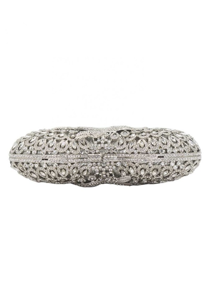 Jewel clutch bag with bird and Swarovski crystals Lauren Lynn London Accessories - 4 