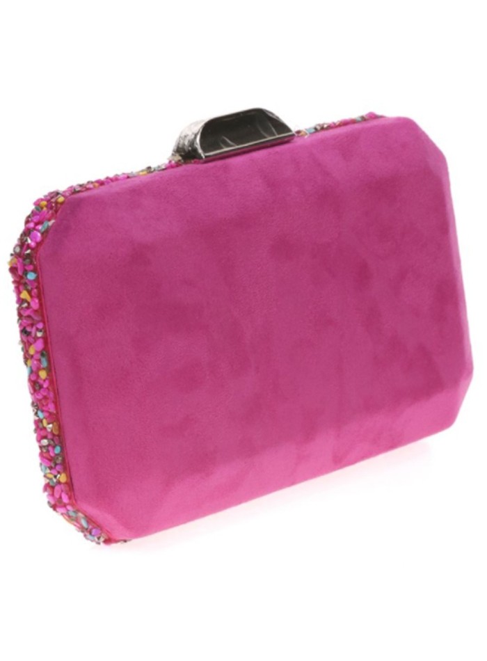 Bolso de fiesta de pedrería octogonal Lauren Lynn London Accessories - 12 