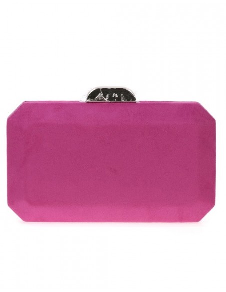 Bolso de antelina octogonal con cierre metalizado Lauren Lynn London Accessories - 9 