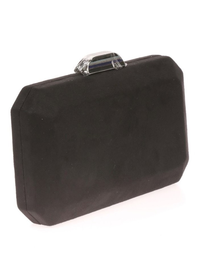 Bolso de antelina octogonal con cierre metalizado Lauren Lynn London Accessories - 15 