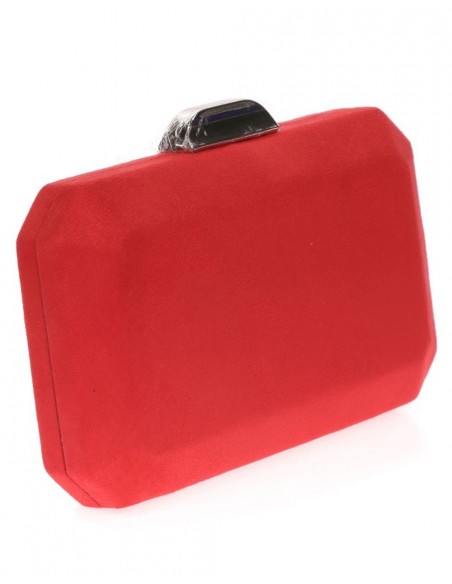 Bolso de antelina octogonal con cierre metalizado Lauren Lynn London Accessories - 18 