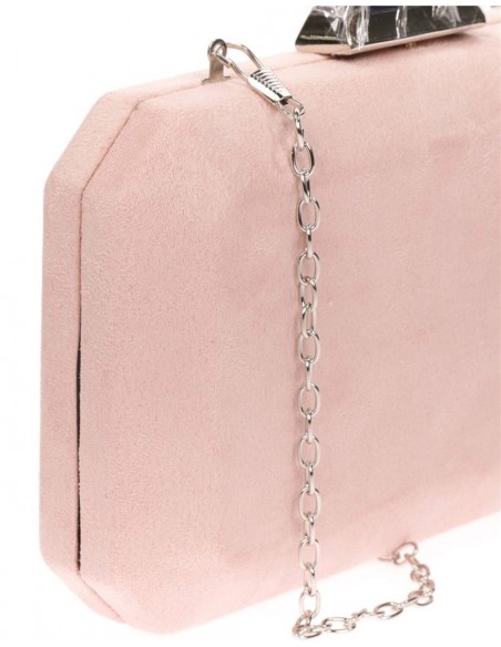Bolso de antelina octogonal con cierre metalizado Lauren Lynn London Accessories - 23 