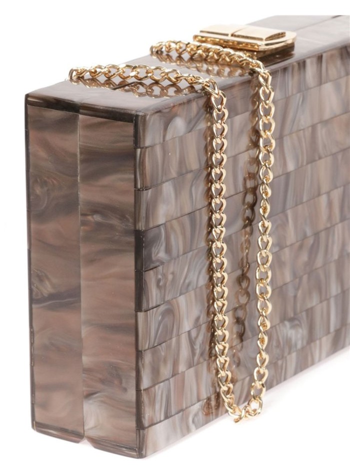 Bolso de fiesta nacarado rectangular - varios colores Lauren Lynn London Accessories - 6 