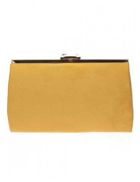 Cartera de fiesta antelina y cierre pedrería Lauren Lynn London Accessories - 16 