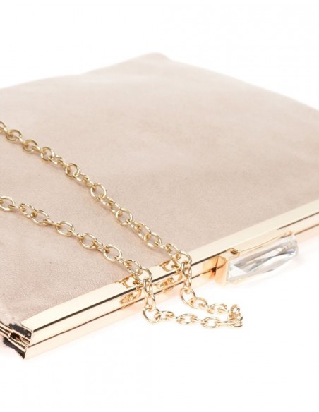 Cartera de fiesta antelina y cierre pedrería Lauren Lynn London Accessories - 28 