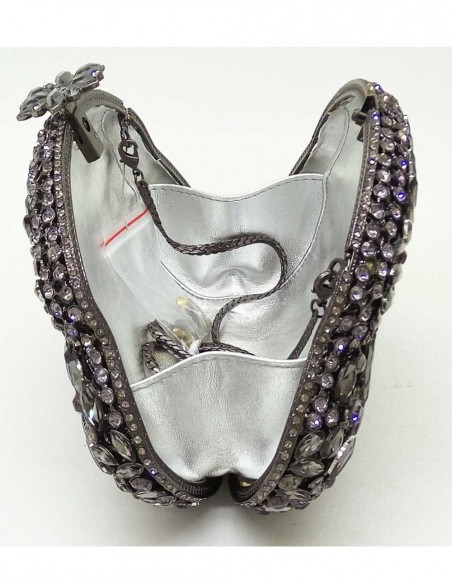 Jeweled clutch bag in the shape of an antique purse-3