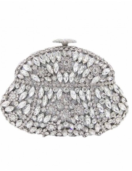 Jeweled clutch bag in the shape of an antique purse-6