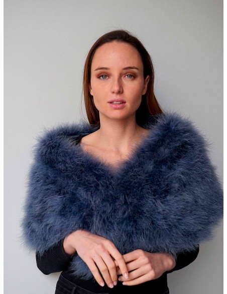 Estola de pelo largo natural - varios colores Lauren Lynn London Accessories - 4 