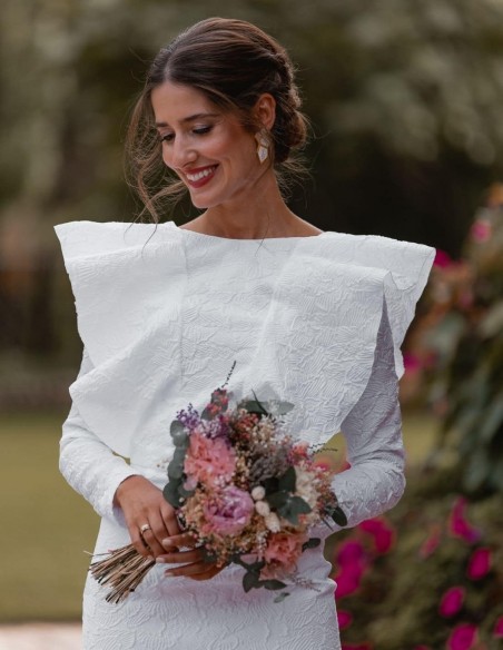 Pendientes plateados geométricos con piedras planas - Invitada Perfecta Acus complementos - 2 