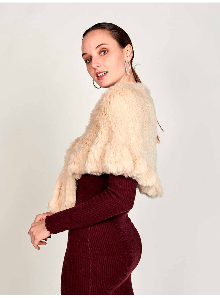 Estola pelo de conejo larga - varios colores Lauren Lynn London Accessories - 1