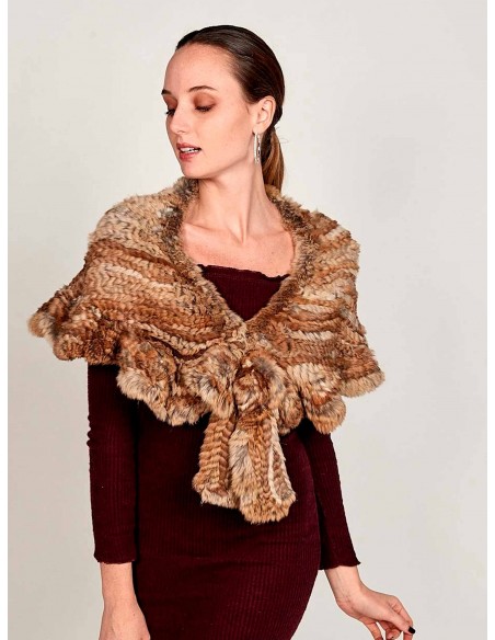 Estola pelo de conejo larga - varios colores Lauren Lynn London Accessories - 5