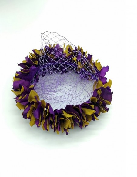 Headband with multicoloured hydrangea petals Monísima De La Muerte - 4 