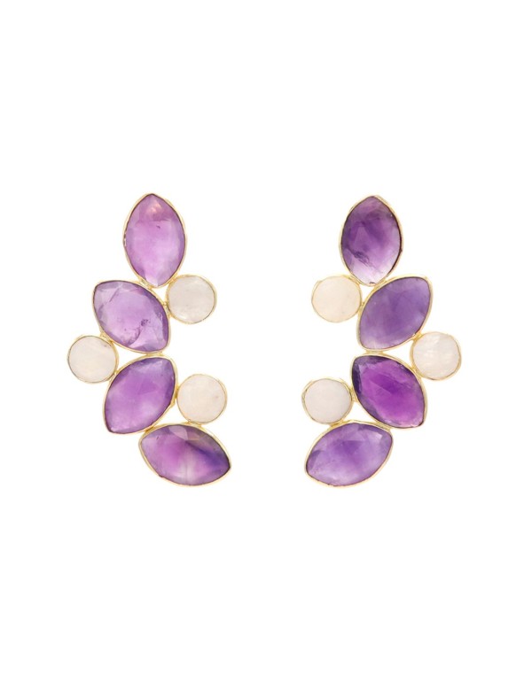 Earrings with amethyst stone Acus complementos - 1