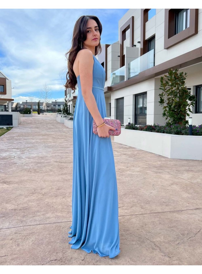 Vestido de fiesta largo con detalle de pedrería Lauren Lynn London - 4 