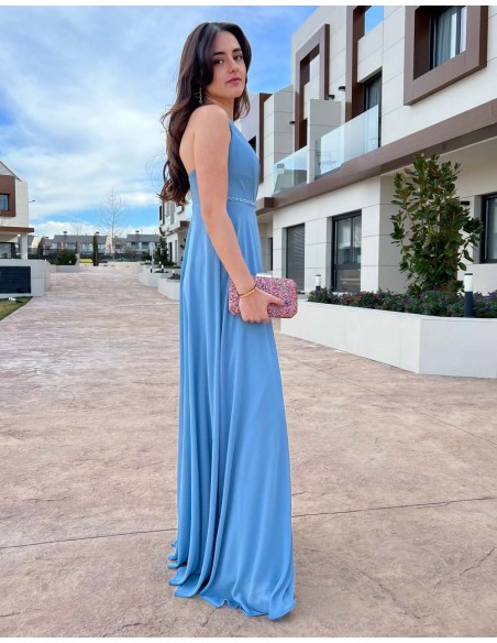 Vestido de fiesta largo con detalle de pedrería Lauren Lynn London - 4 