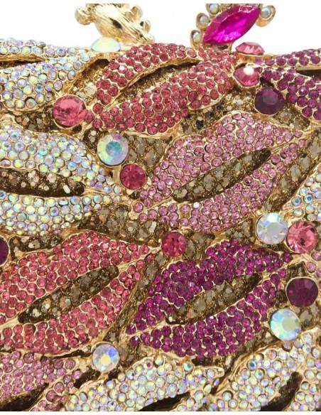 Bolso de mano joya rectangular con besos Lauren Lynn London Accessories - 4 