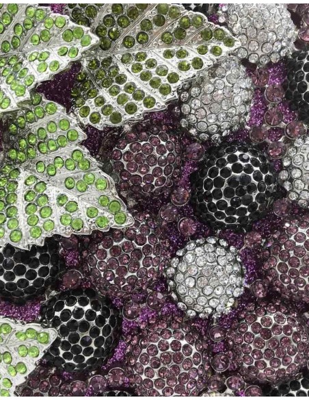 Jeweled handbag in the shape of a bunch of grapes Lauren Lynn London Accessories - 4 