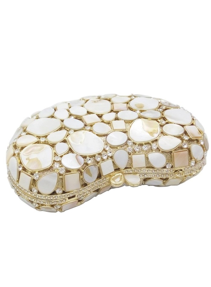 Jewellery handbag with crystals and natural shells Lauren Lynn London Accessories - 3 